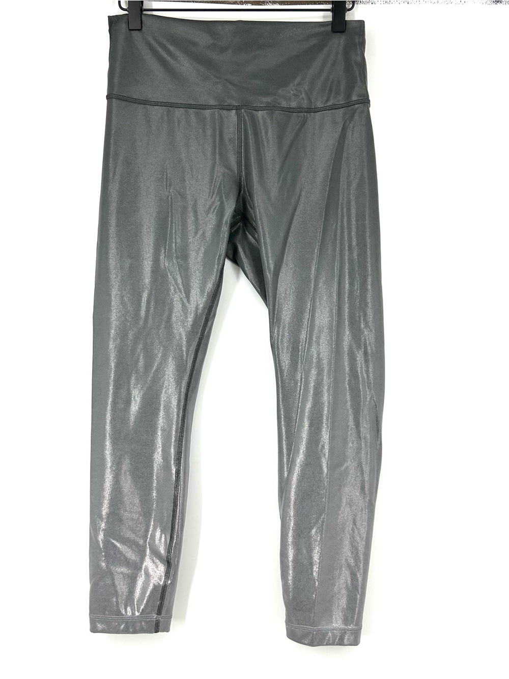 Lululemon Wunder Train High Rise Tight Leggings Foil Gradient Grey